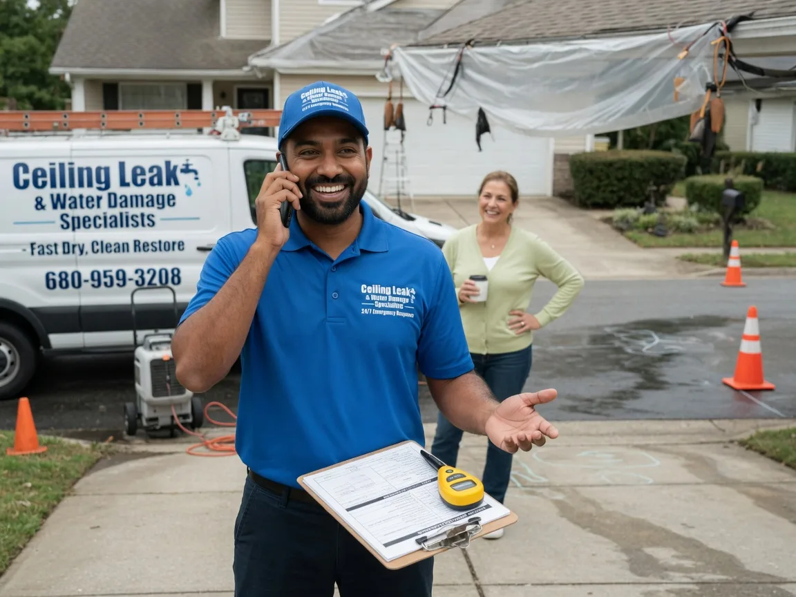 Ceiling Leak Cleanup Coello, IL FAQs
